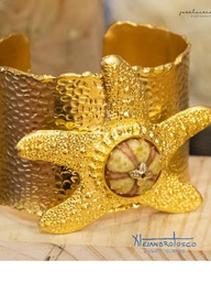 [AT-J-XXX69] Brazalete estrella dorado erizo esp