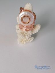 [AT-J-XXX74] Anillo baño oro rosa perla 